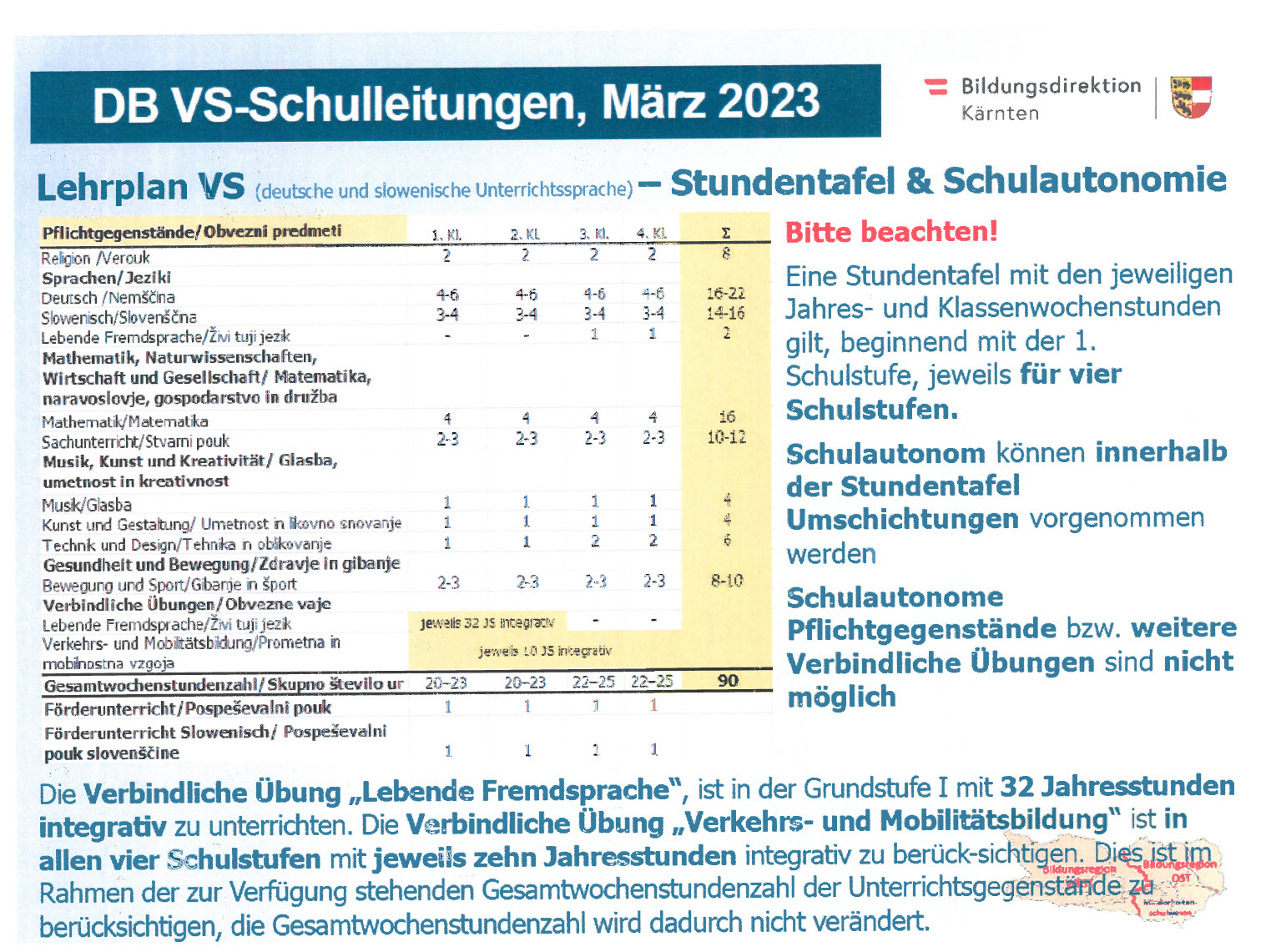 Gesetzeswidriger zweisprachiger Unterricht